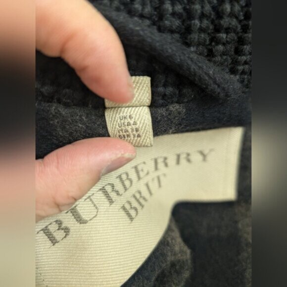Burberry Brit Wool Blend Pea Coat - Size: US 4 - Picture 11 of 15